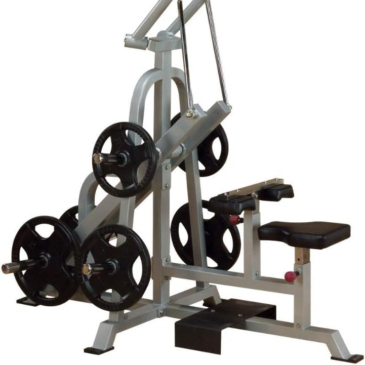 Body-Solid LVLA Leverage Lat Pulldown – Plate-Loaded Back Training Machine