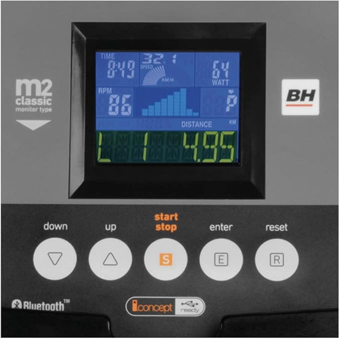 BH Fitness, Elliptical Nls12 Dual Mode, G2351, Silver