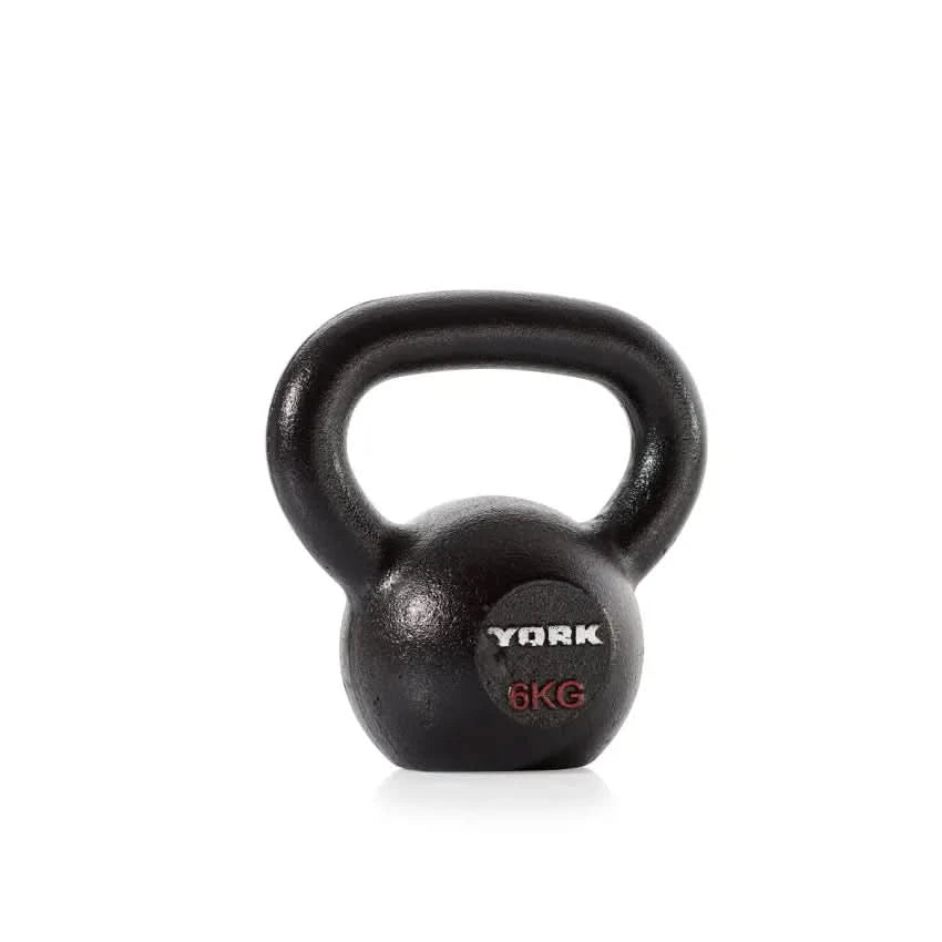 York Fitness Hercules Cast Iron Kettlebells – 2 KG to 24 KG | Sold as Piece 6 KG