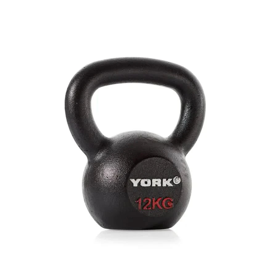 York Fitness Hercules Cast Iron Kettlebells – 2 KG to 24 KG | Sold as Piece 12 KG