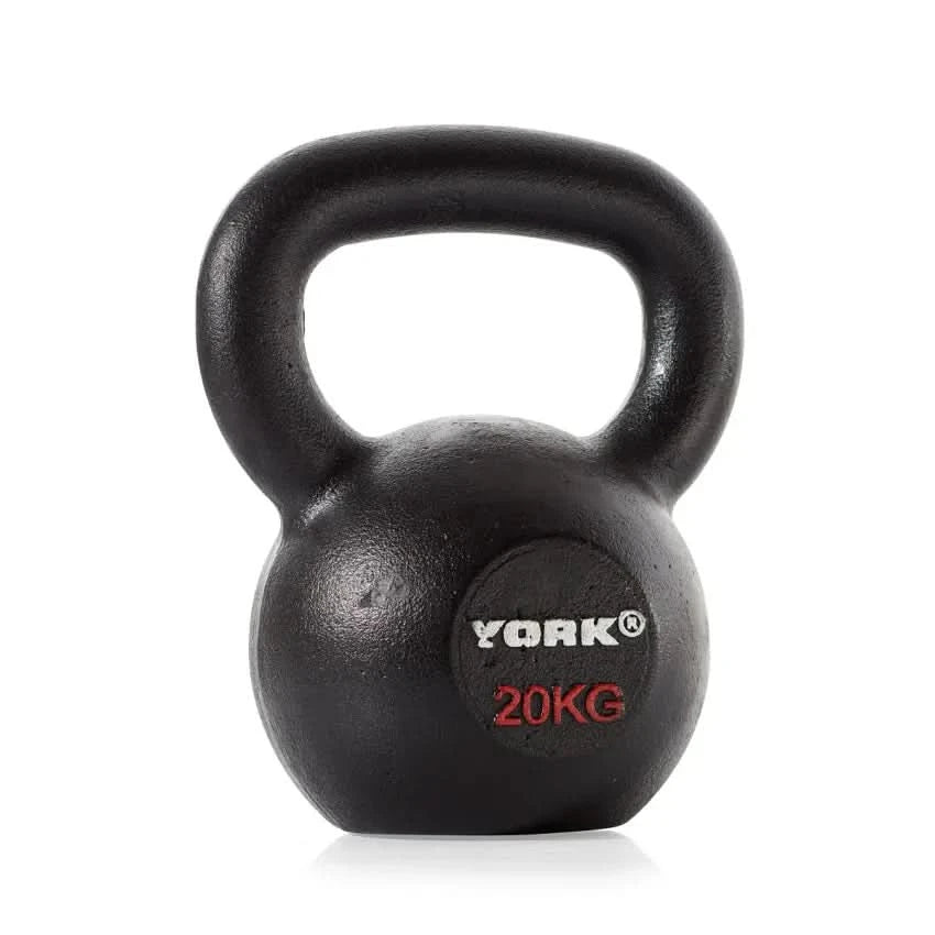 York Fitness Hercules Cast Iron Kettlebells – 2 KG to 24 KG | Sold as Piece 20 KG