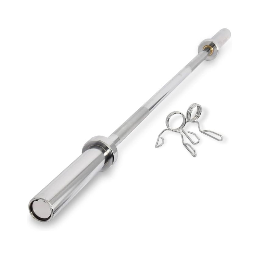 TA SPORT Olympic Weight Lifting Straight Bar 220 cm – 50 mm Chrome Steel (PB024)