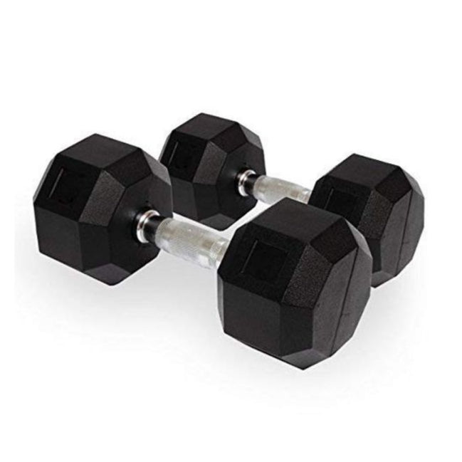 Ta Sports, Hex Rubber Dumbbell 1 Kg To 10 Kg, D2200, Multicolor
