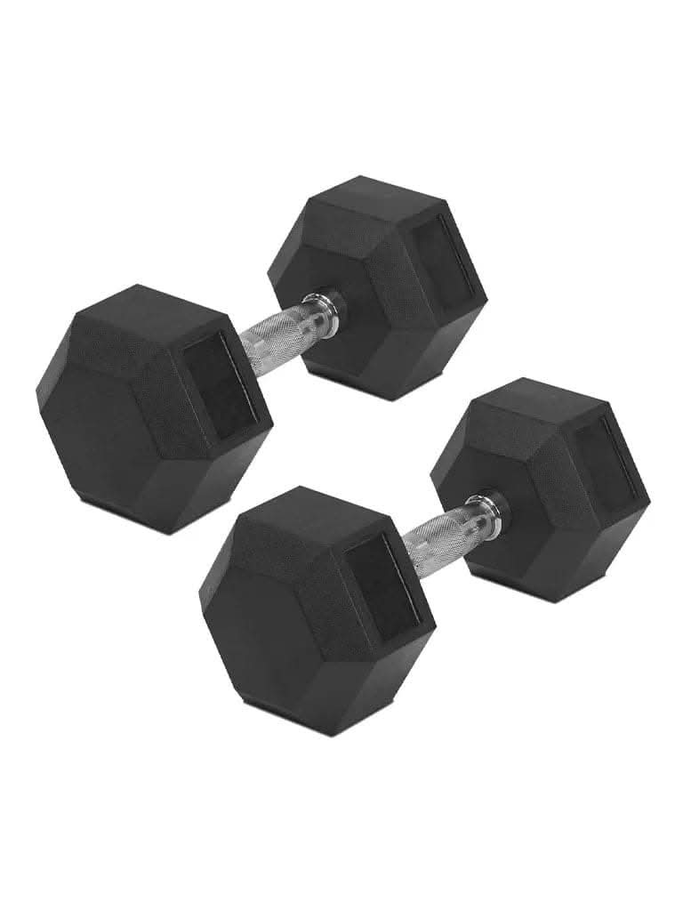 Combo | TA Sport Hex Dumbbell Set DS26 Black, 1 Kg-10 Kg
