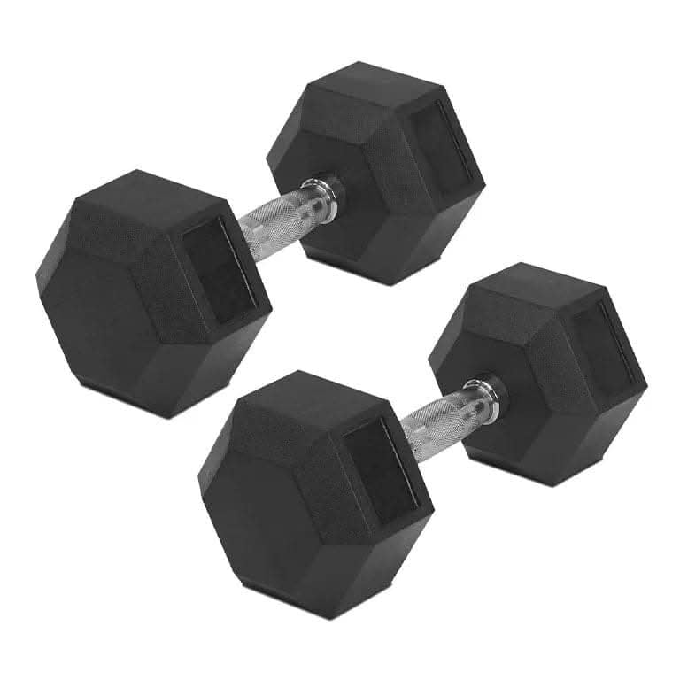 Combo | TA Sport Hex Dumbbell Set DS26 Black, 1 Kg-10 Kg