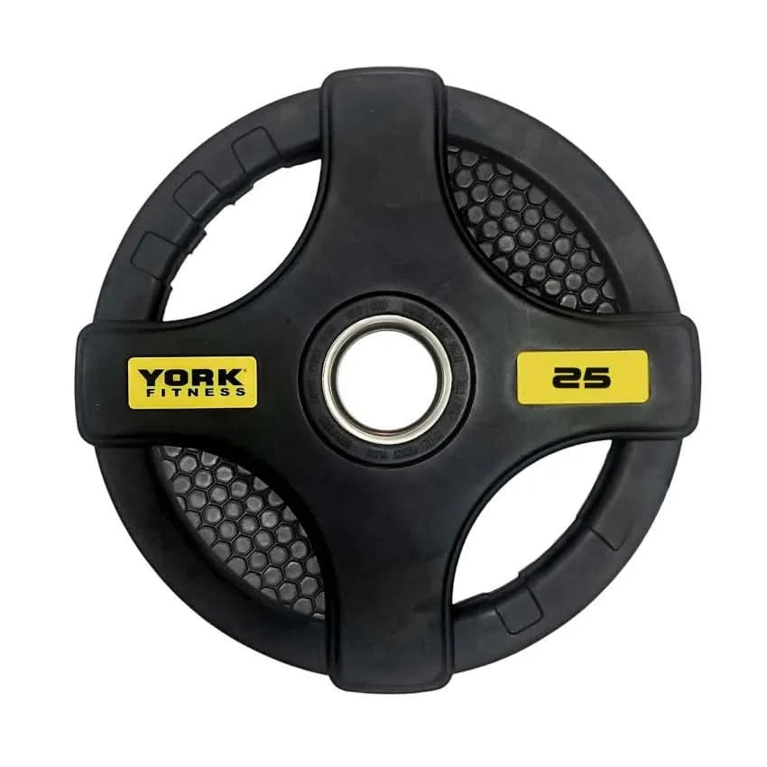 York Honeycomb Rubber Coated Weight Plate – 1.25 kg to 25 kg | Sold as Piece 25 KG