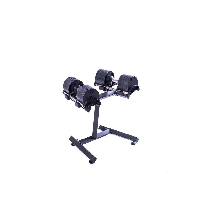 LIVEUP Adjustable Dumbbell Set with Rack, 20 kg, CS8006