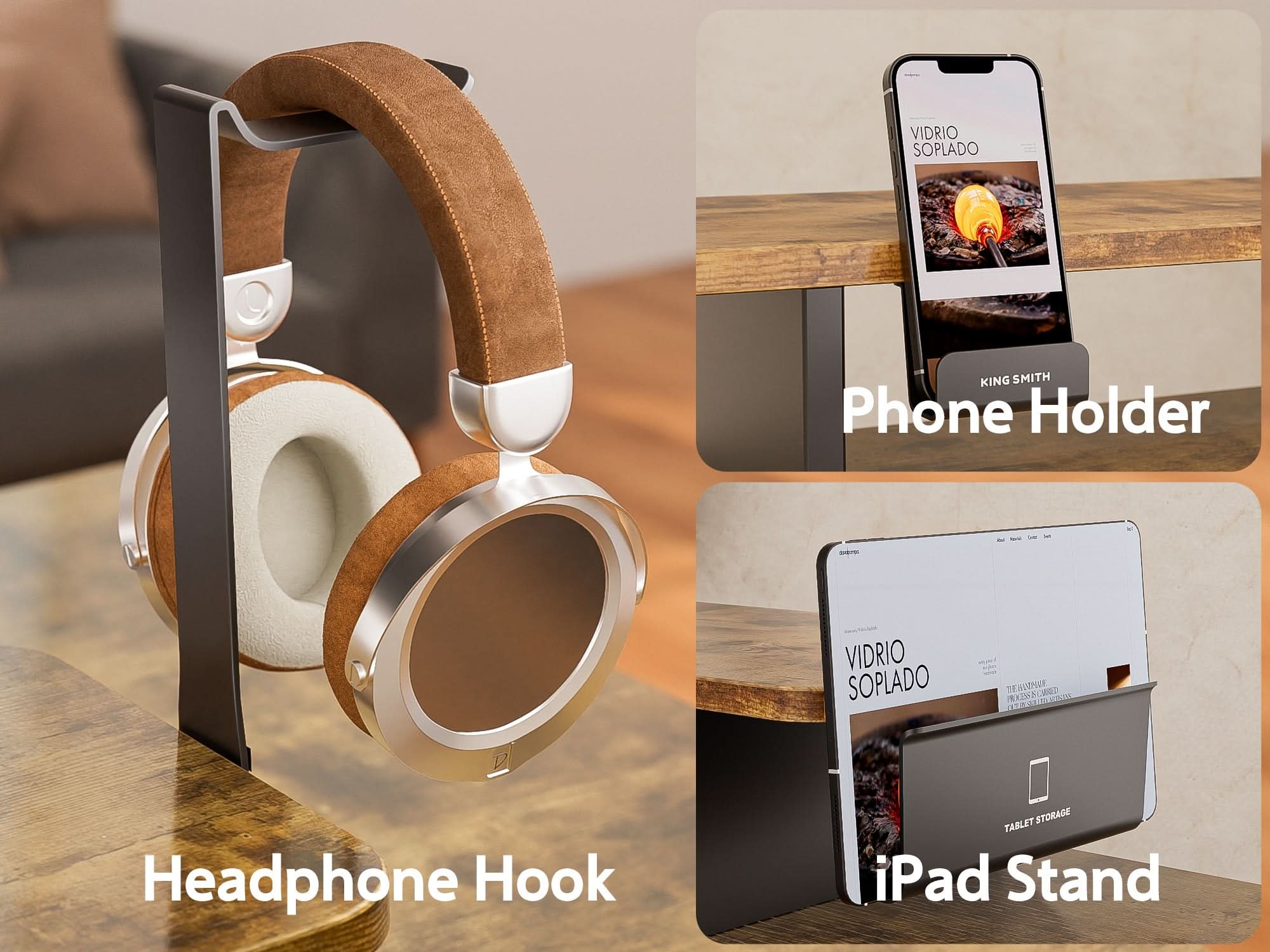 Kingsmith ETSFI21 Smart Adjustable Electric Standing Desk with Drawer and Monitor Stand