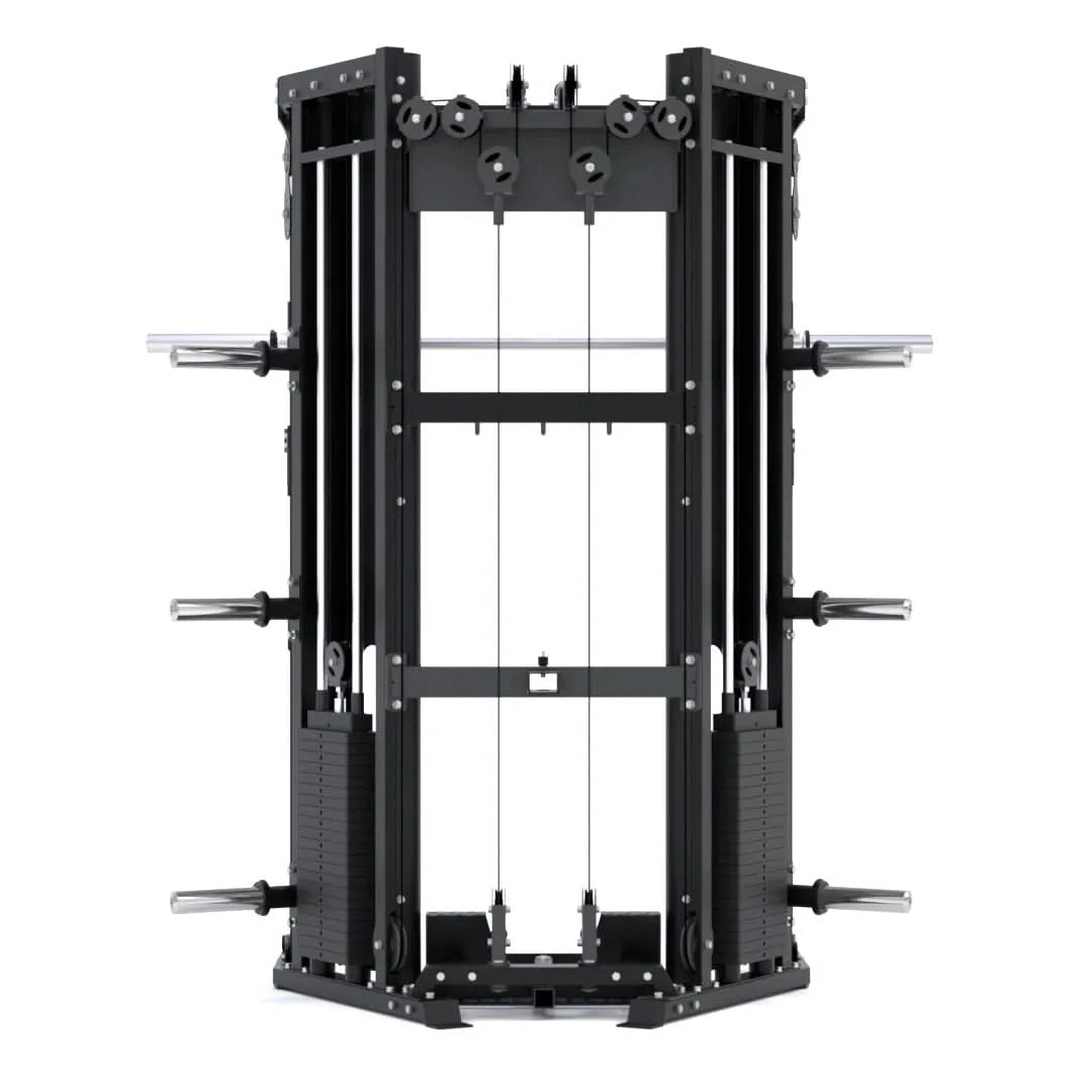 Force USA C10 All-In-One Trainer – Multifunctional Smith Machine, Power Rack & Cable Pulley System