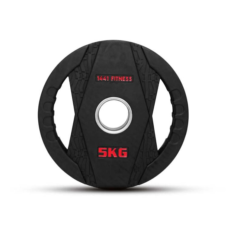 1441 Fitness Black Rubber Dual Grip Plate - 2.5 kg to 20 Kg (Sold as per Piece) 5 KG