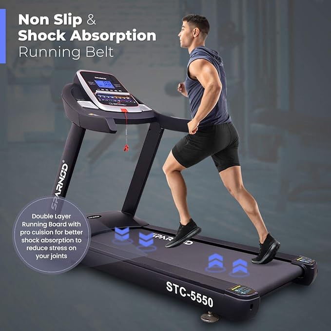 Sparnod Fitness, Heavy-duty Commercial Treadmill, STC-5550