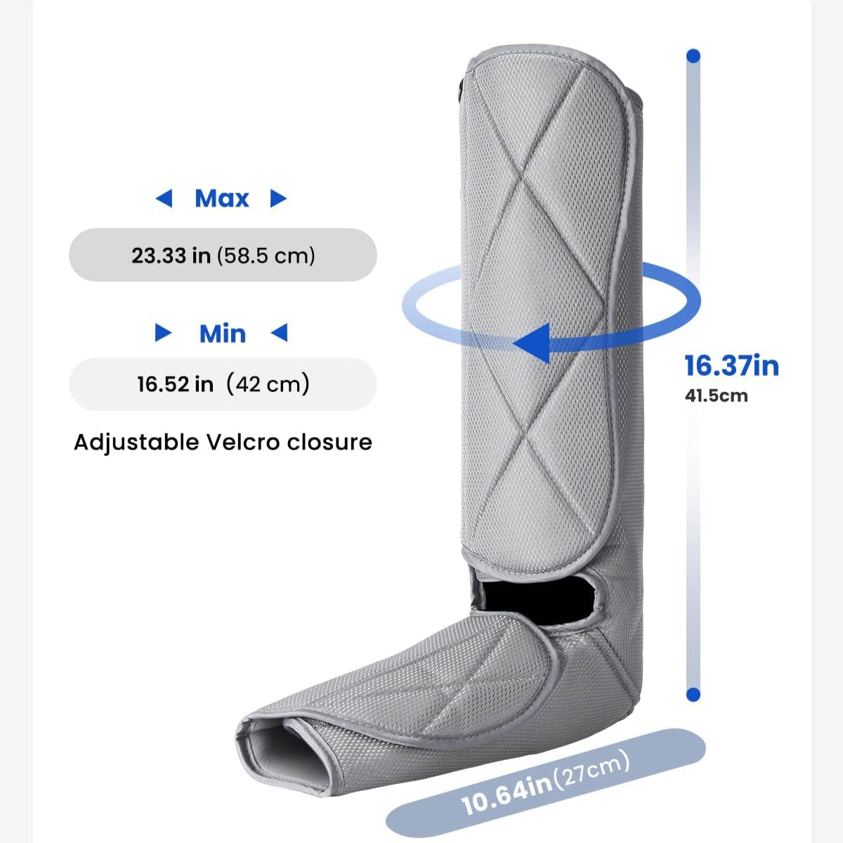 Renpho Leg Massager for Circulation and Relaxation, Foot and Calf Massager Machine with 5 Modes 4 Intensities
