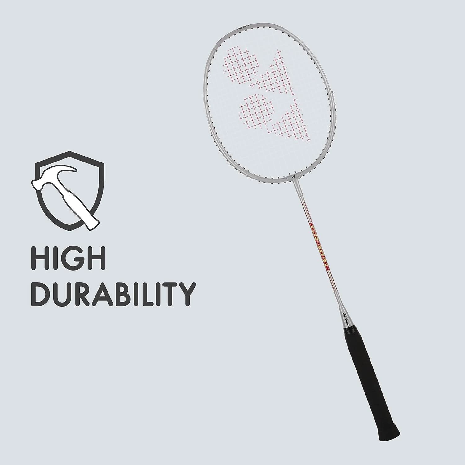 YONEX GR 303i Silver Badminton Racket, Strung