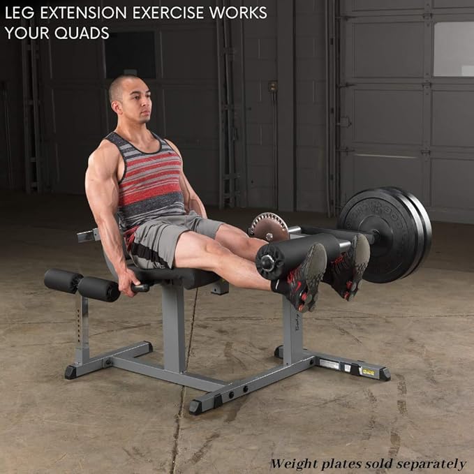 Body Solid GCEC340 CAM Leg Extension & Curl Machine – Adjustable Quad & Hamstring Trainer
