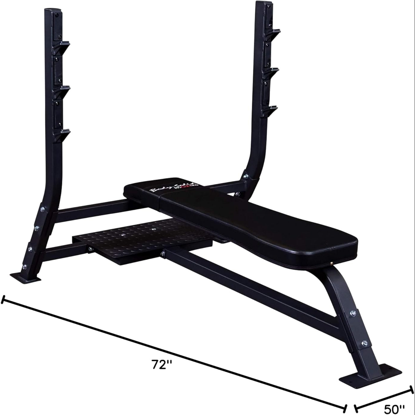 Body Solid SOFB250 Flat Olympic Bench – Commercial Chest Press Station