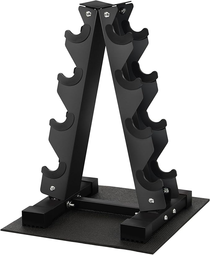 Level Fitness 4 Pair Dumbbell Rack