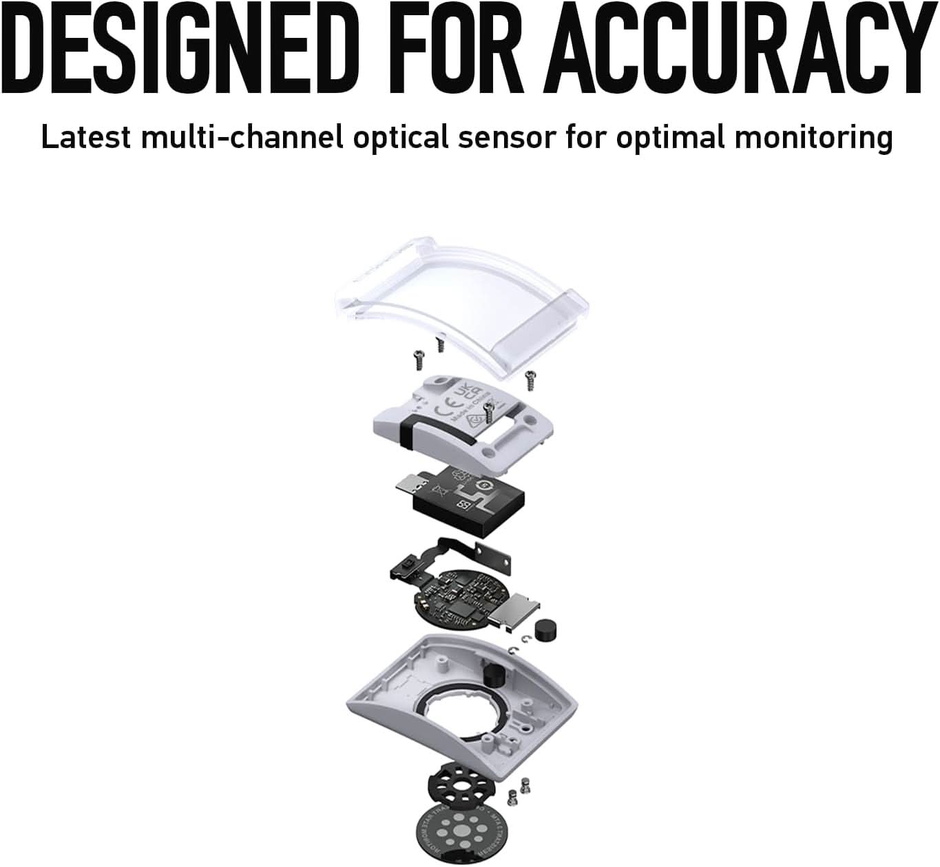 COROS Heart Rate Monitor, Comfort, Easy to wear, Auto-wear Detection, Advanced Sensor, Precise Data, Bluetooth, 38 Hours Battery Life