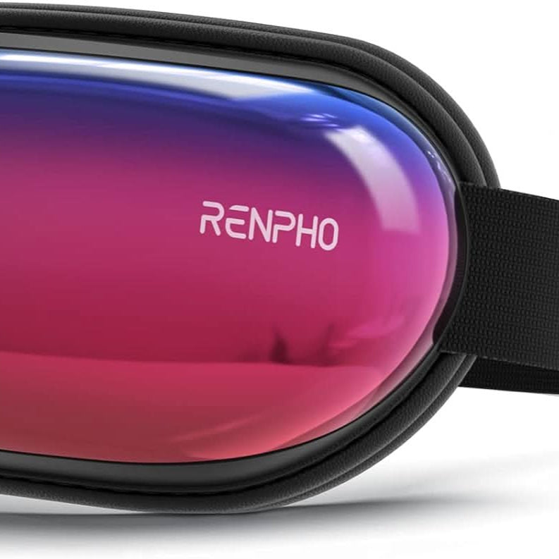 Renpho Eye Massager with Heat & Bluetooth Music, Rechargeable Eye Care Machine with 5 Modes, Black