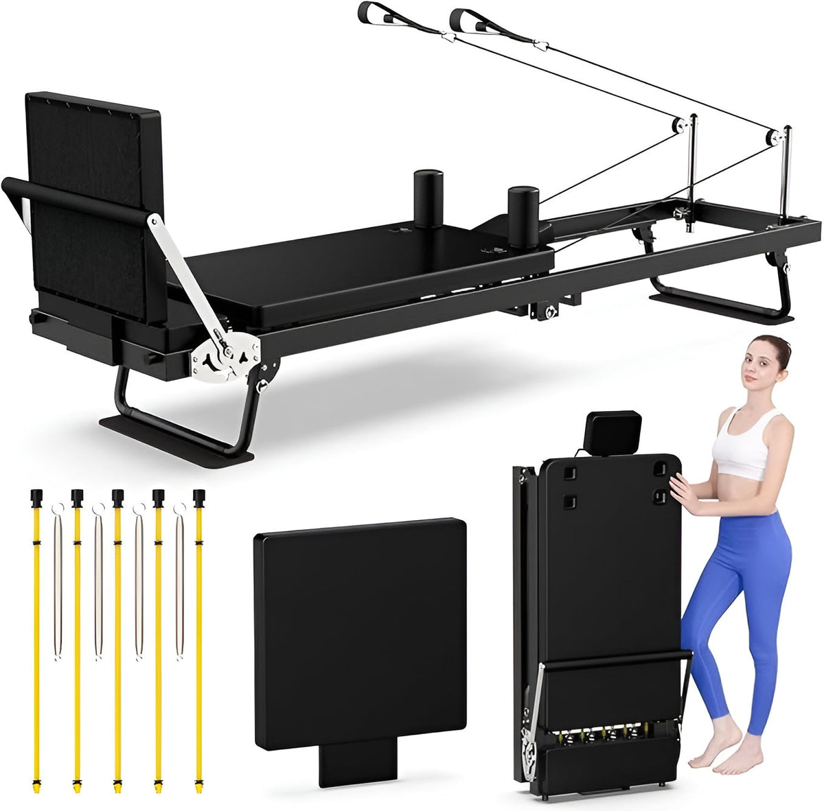 MF Foldable Pilates Reformer MF-0678 Home Pilates Machine