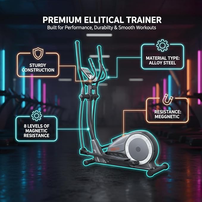 Marshal Magnetic Elliptical Trainer Ð 8 Level Resistance