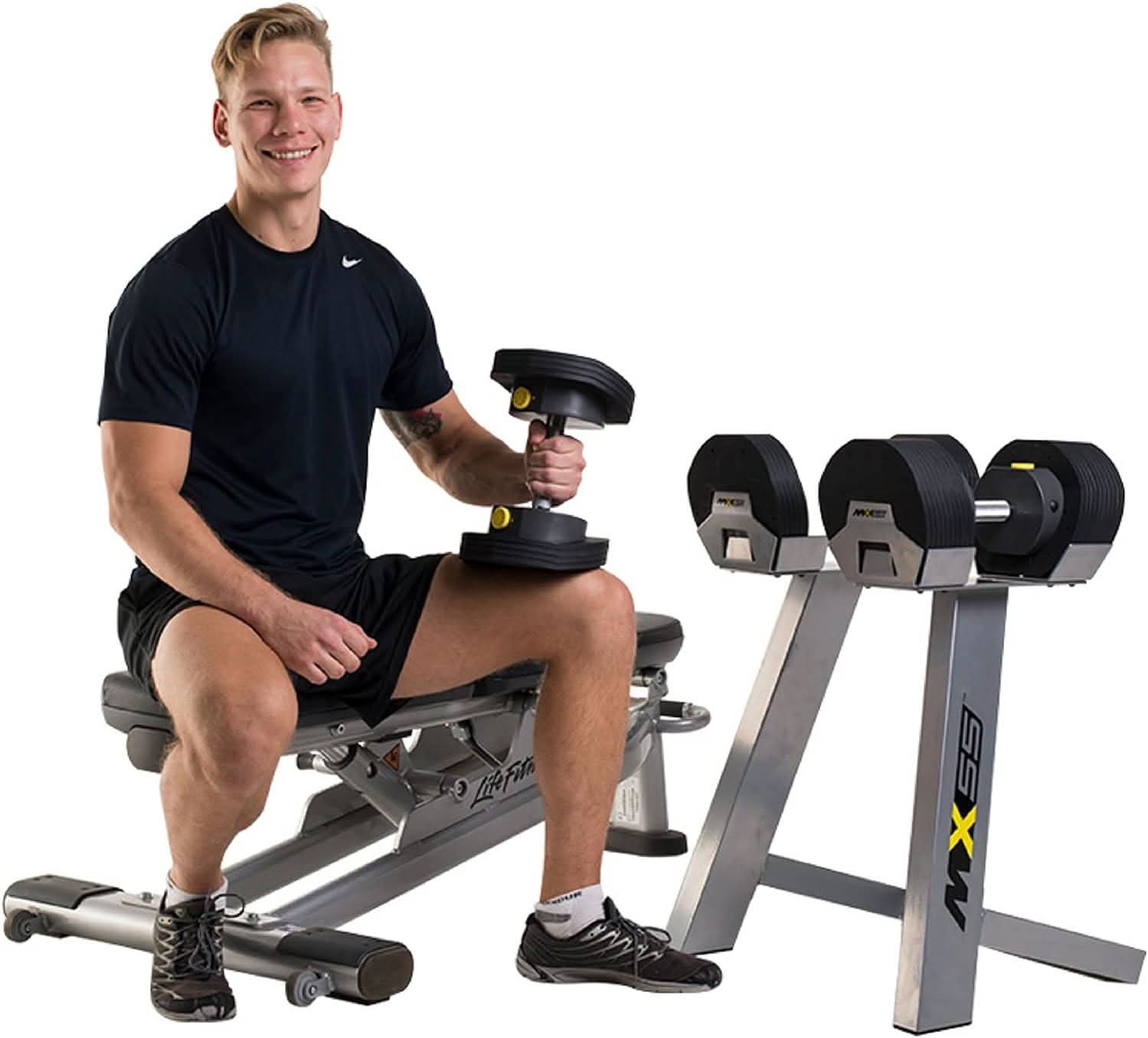 First Degree Fitness MX55P Adjustable Dumbbells
