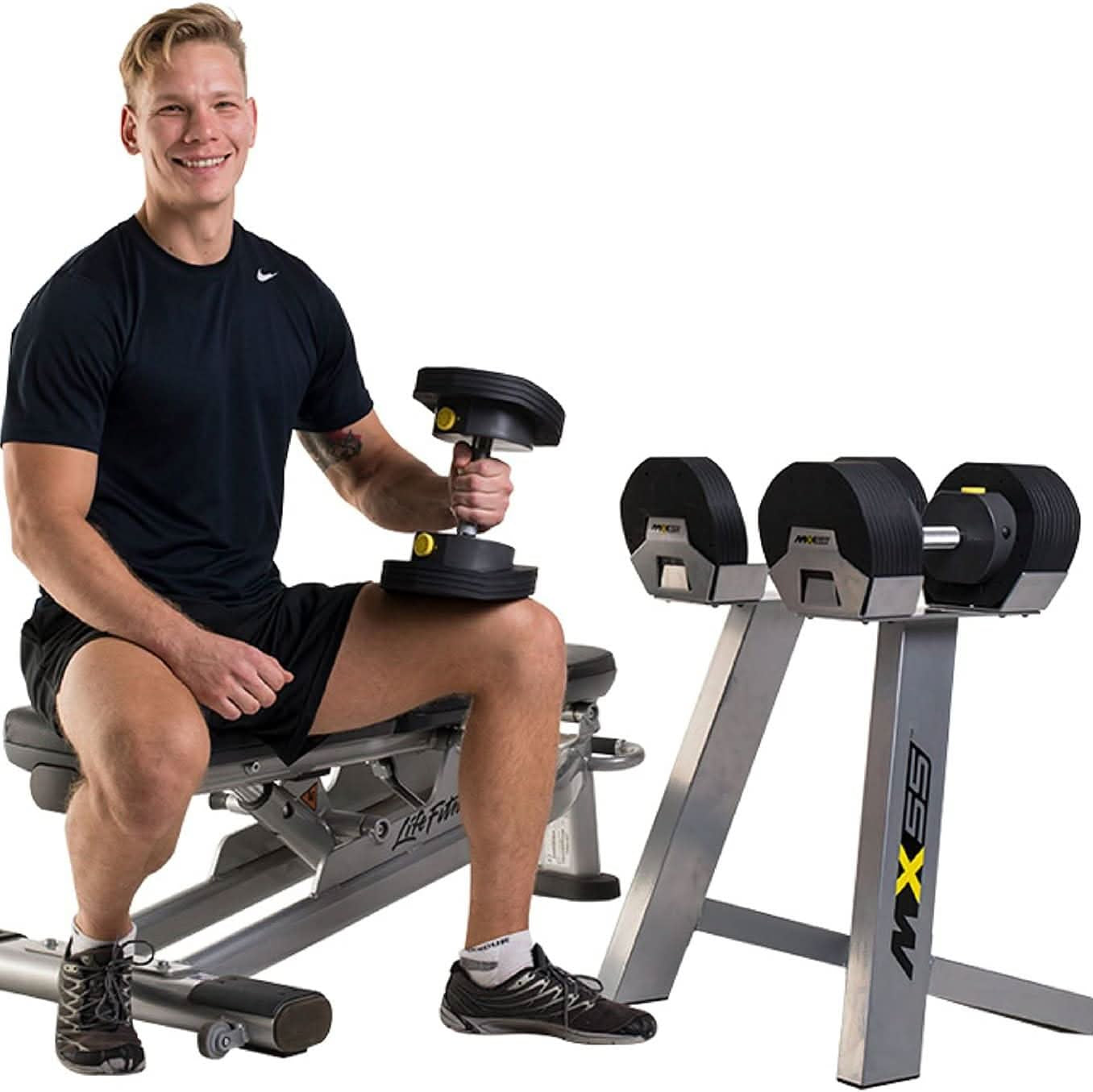 First Degree Fitness MX55P Adjustable Dumbbells