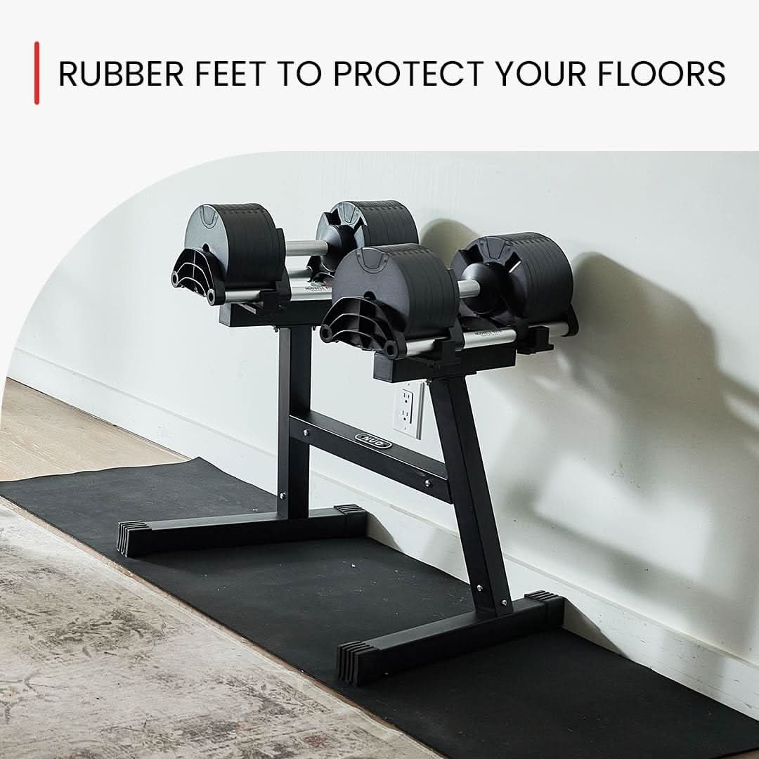 Level Fitness Adjustable Dumbbell Rack Stand For Home Gym
