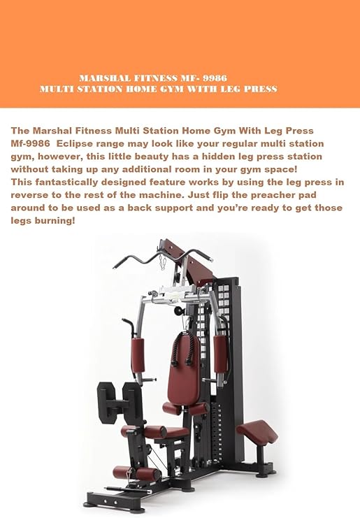 MF Three-Station Home Gym with 72kg Weight Stack