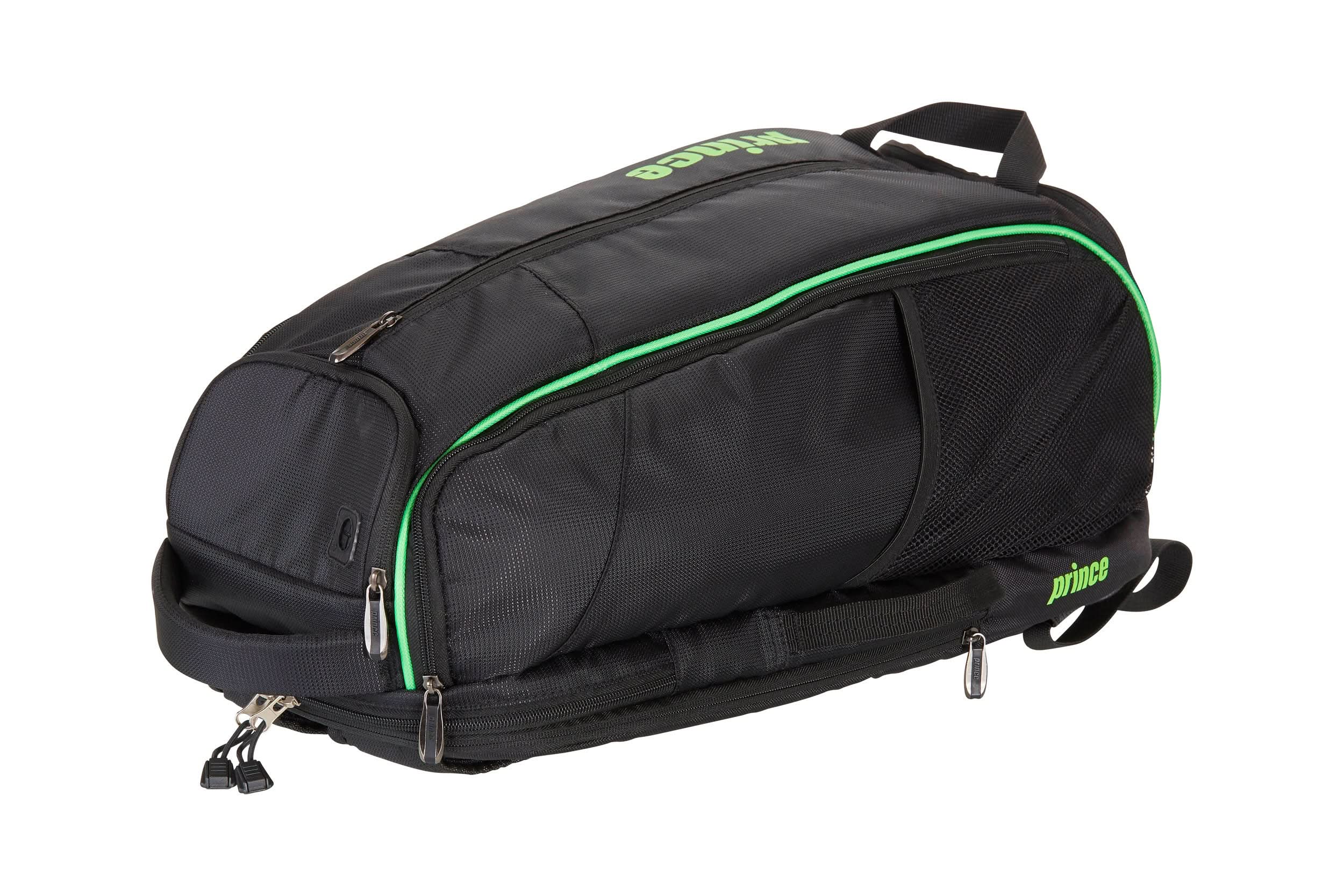 Prince Tennis Backpack - Tour Dufflepack , Black/Green