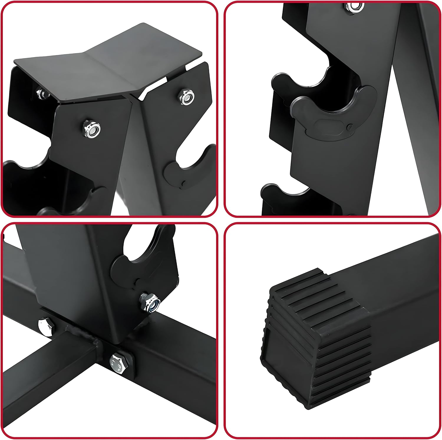 Level Fitness Dumbbells Set 2.5 to 15 Kg with 6 pair Vertical Dumbbell Rack Strength Training Equipment with Adjustable Bench for Bench Press (Optional) | Combo