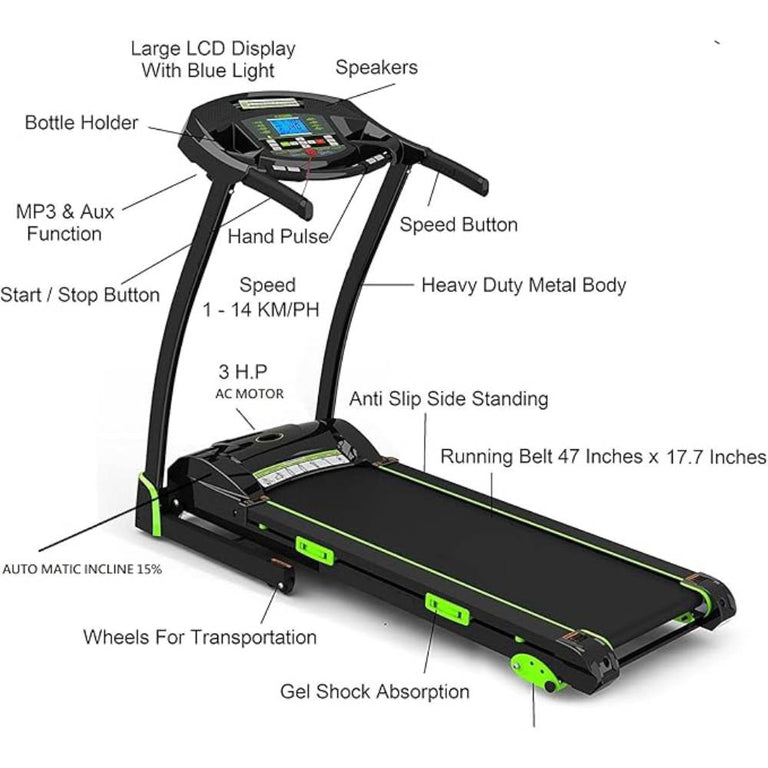Marshal 4.0 HP AC Motor Treadmill