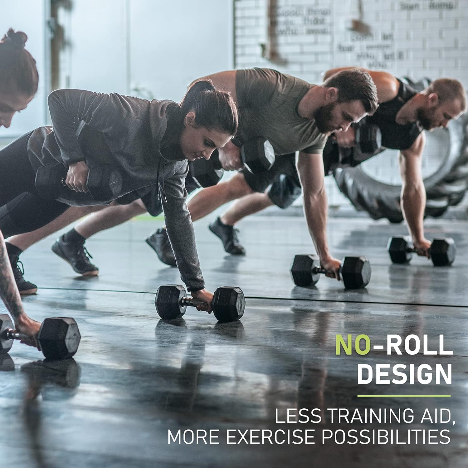 DS HEX Rubber Dumbbells (Pair) | 2.5 Kg to 20 Kg