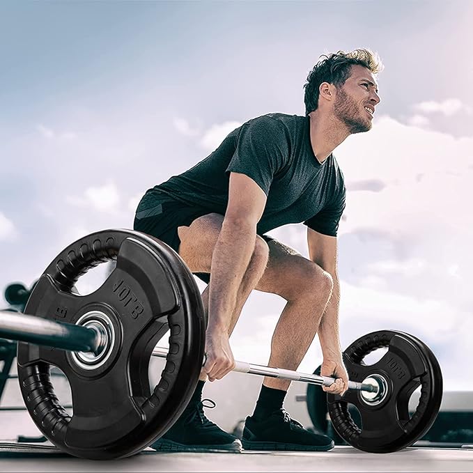 MF Olympic Rubber Weight Plates, MF-0093, 2.5 Kg to 25Kg, Sold as Piece