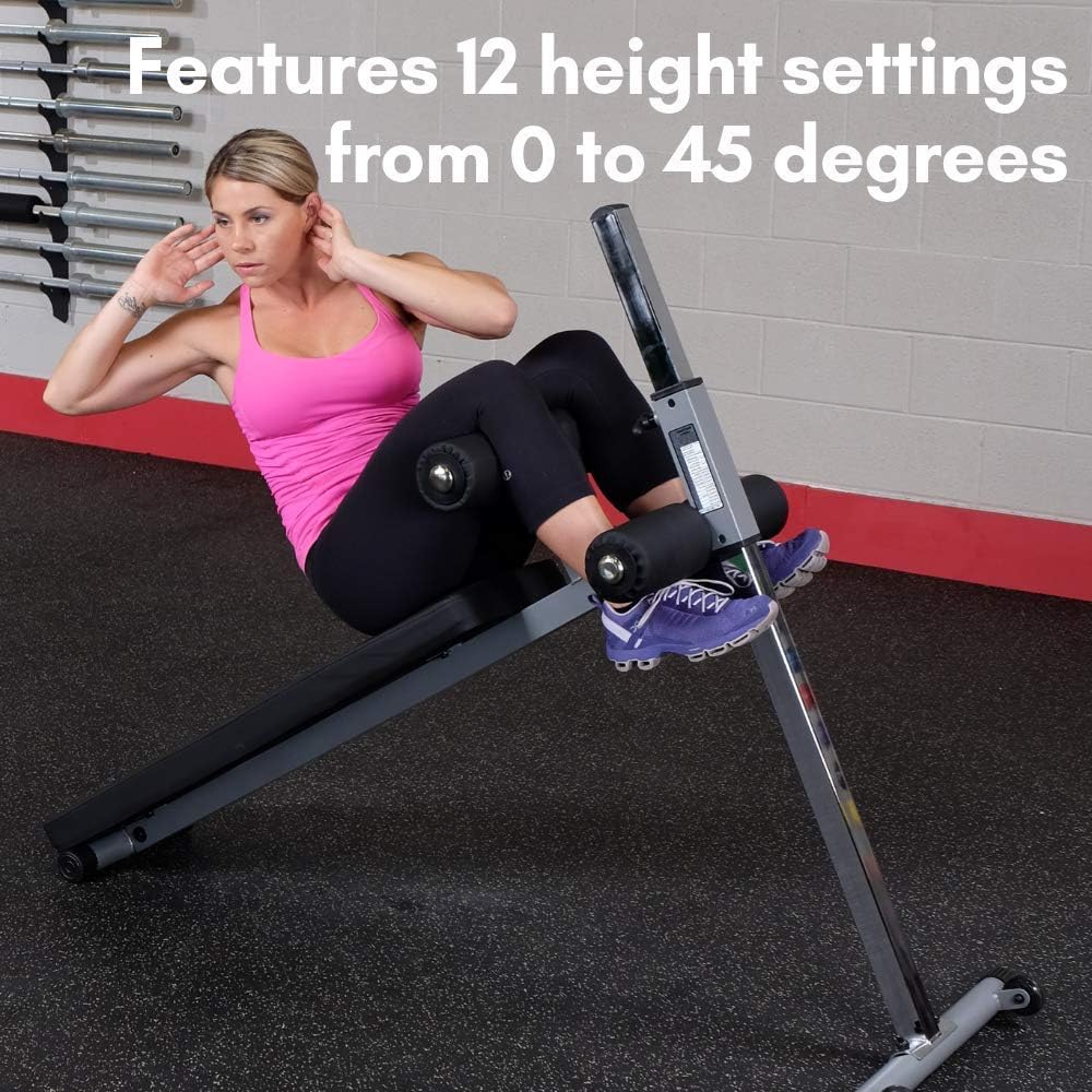 Body Solid GAB60 Adjustable Ab Board – 12‑Level Core Machine