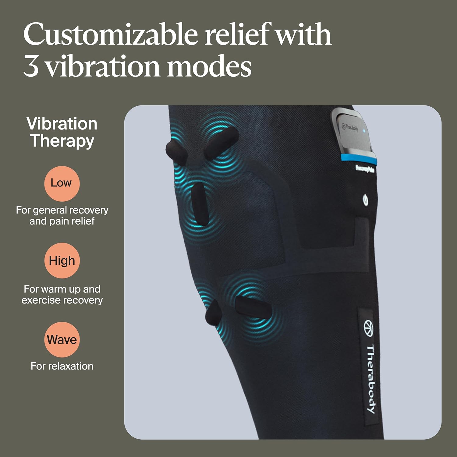 Theragun, Recoverypulse Calf Sleeve, Black