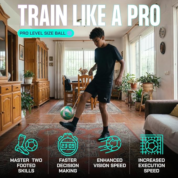Senseball Football Kick Trainer Pro-Level - Size 2 Ball (Green)