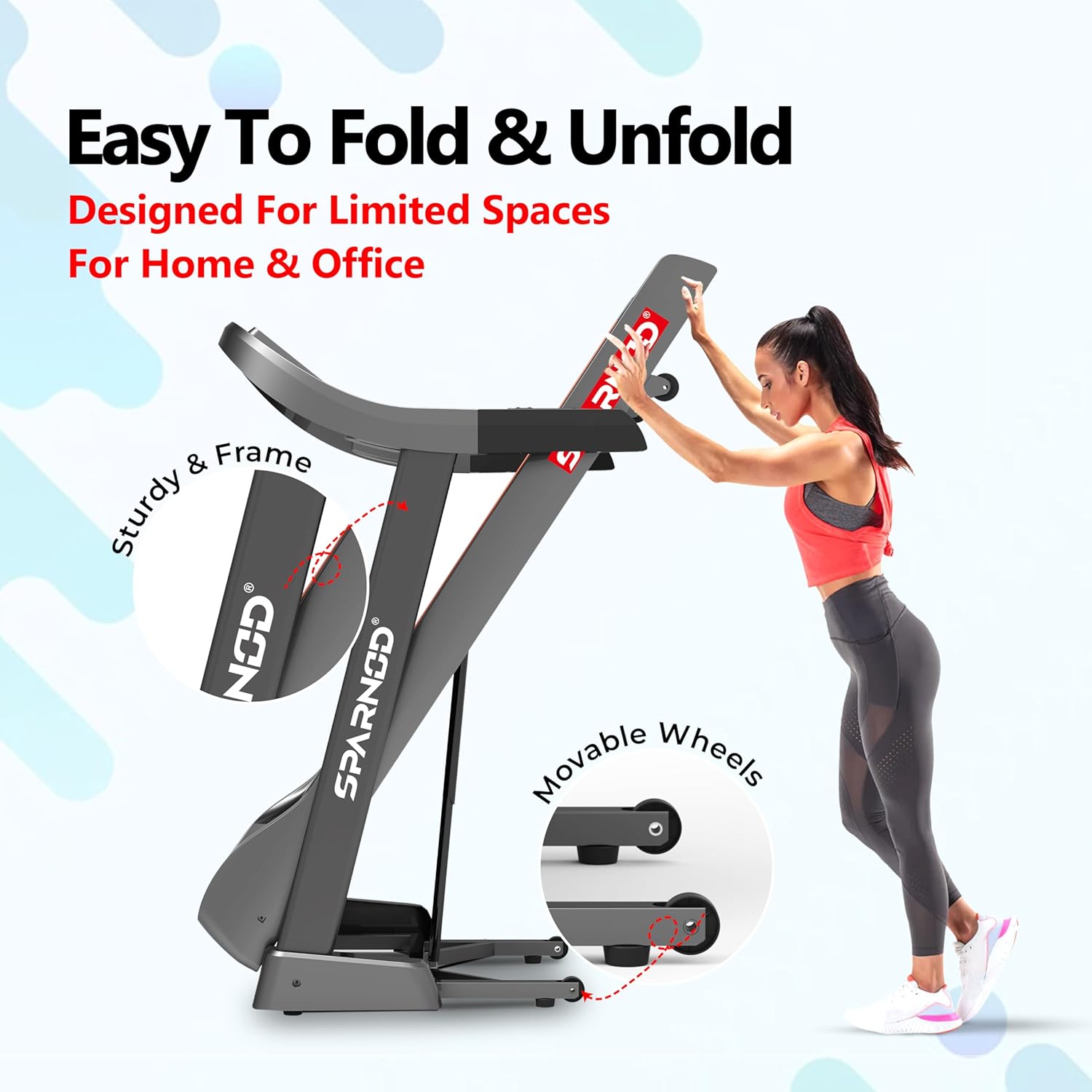 Sparnod Fitness, AC Motorised Treadmill, STC-4350