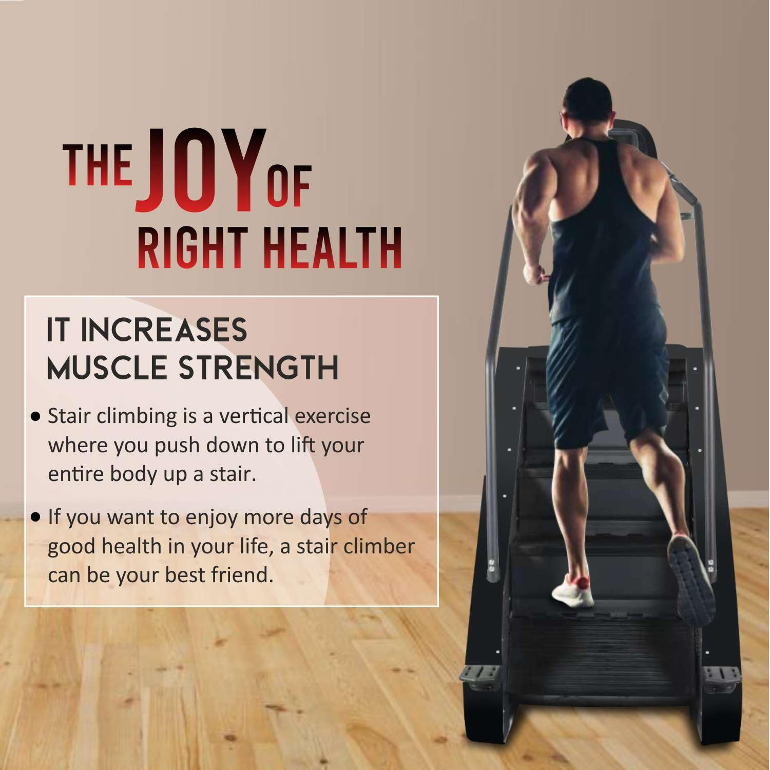 Sparnod Fitness SSM-01 Stair Climber – Compact Cardio Stepper Machine