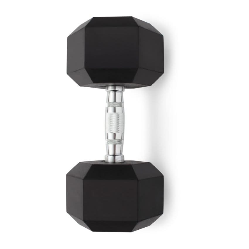 TA Sport Rubber Hex Dumbbell Pair, 2.5 KG To 50 KG, Sold as Pair