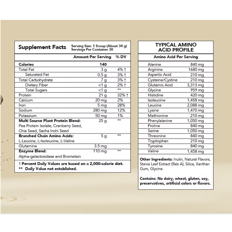 TWB Plant Protein – Vanilla