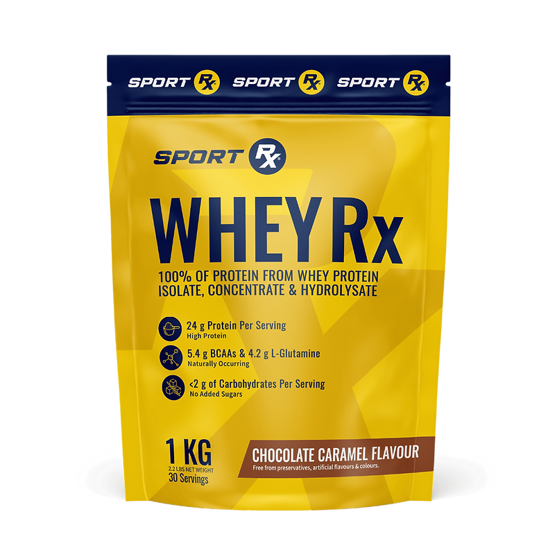 WHEY Rx | Whey Protein for Muscle Recovery, Lean Muscle Support, and Daily Protein Intake Chocolate Caramel