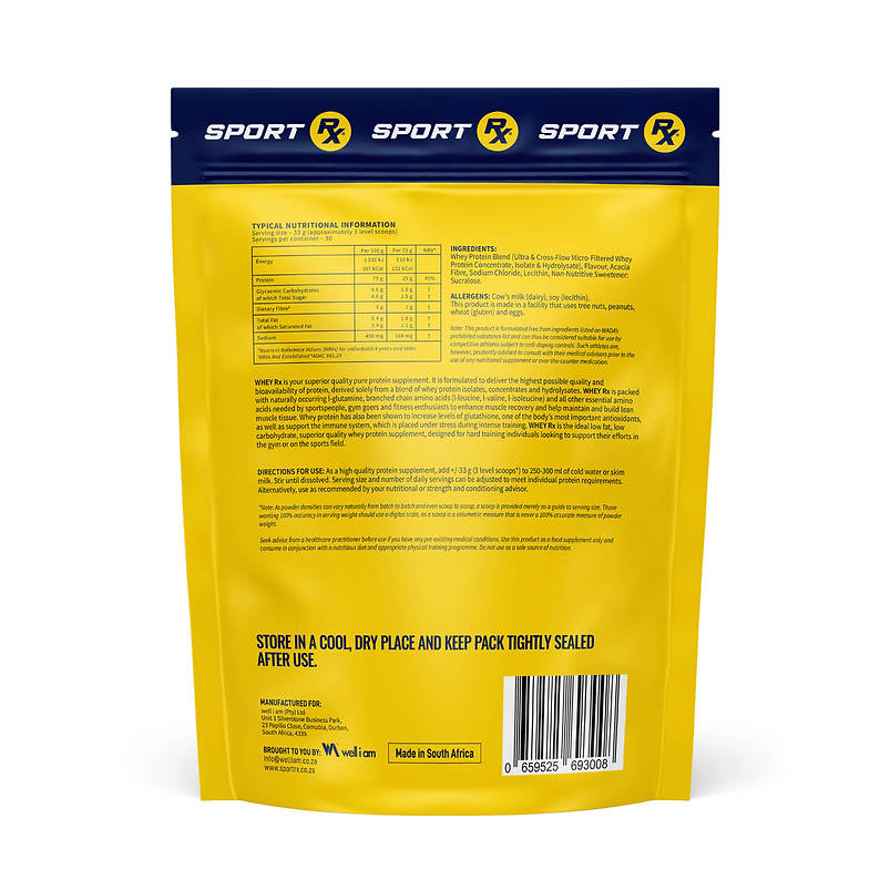 WHEY Rx | Whey Protein for Muscle Recovery, Lean Muscle Support, and Daily Protein Intake
