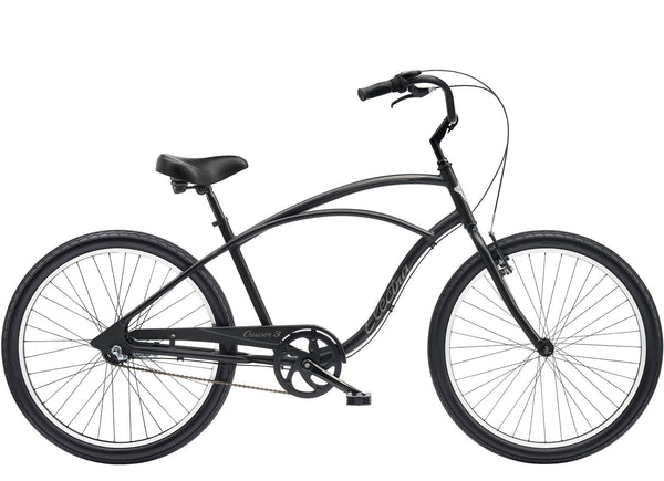 Electra Men's Bike Electra Cruiser 3i Step Over Matte Black