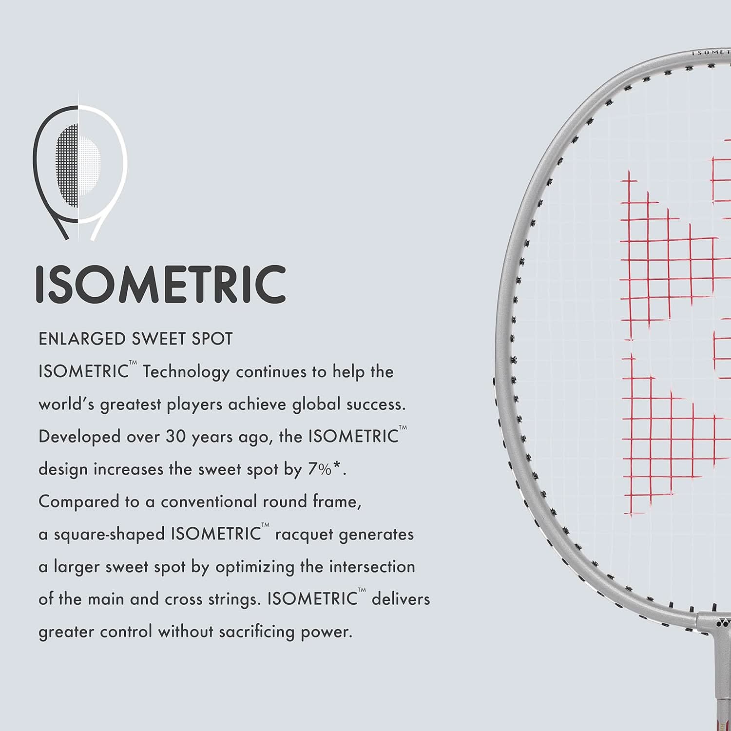 YONEX GR 303i Silver Badminton Racket, Strung