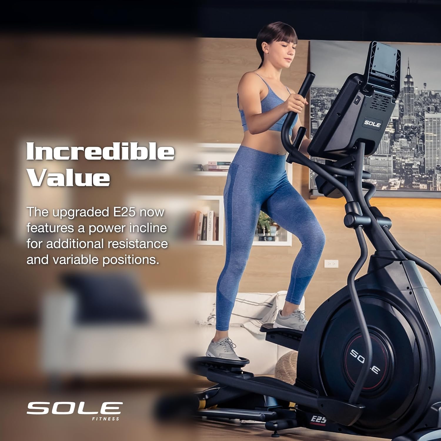 Sole Fitness E25 Elliptical Trainer, New Model
