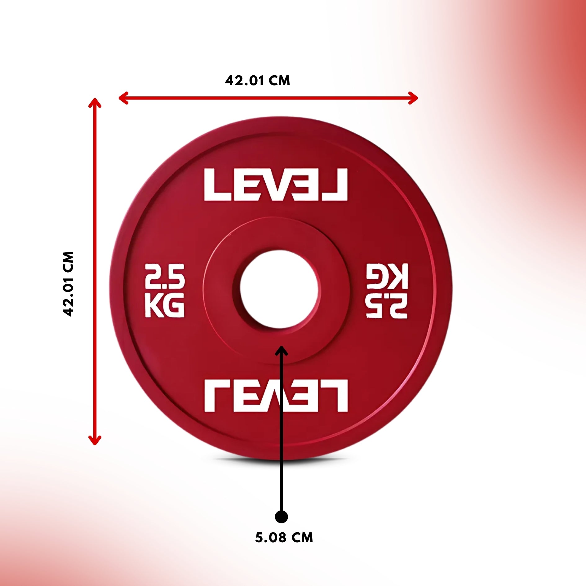 Level Fitness Fractional Bumper Weight Plates 0.5 kg to 2.5 Kg - Sold as Per Piece