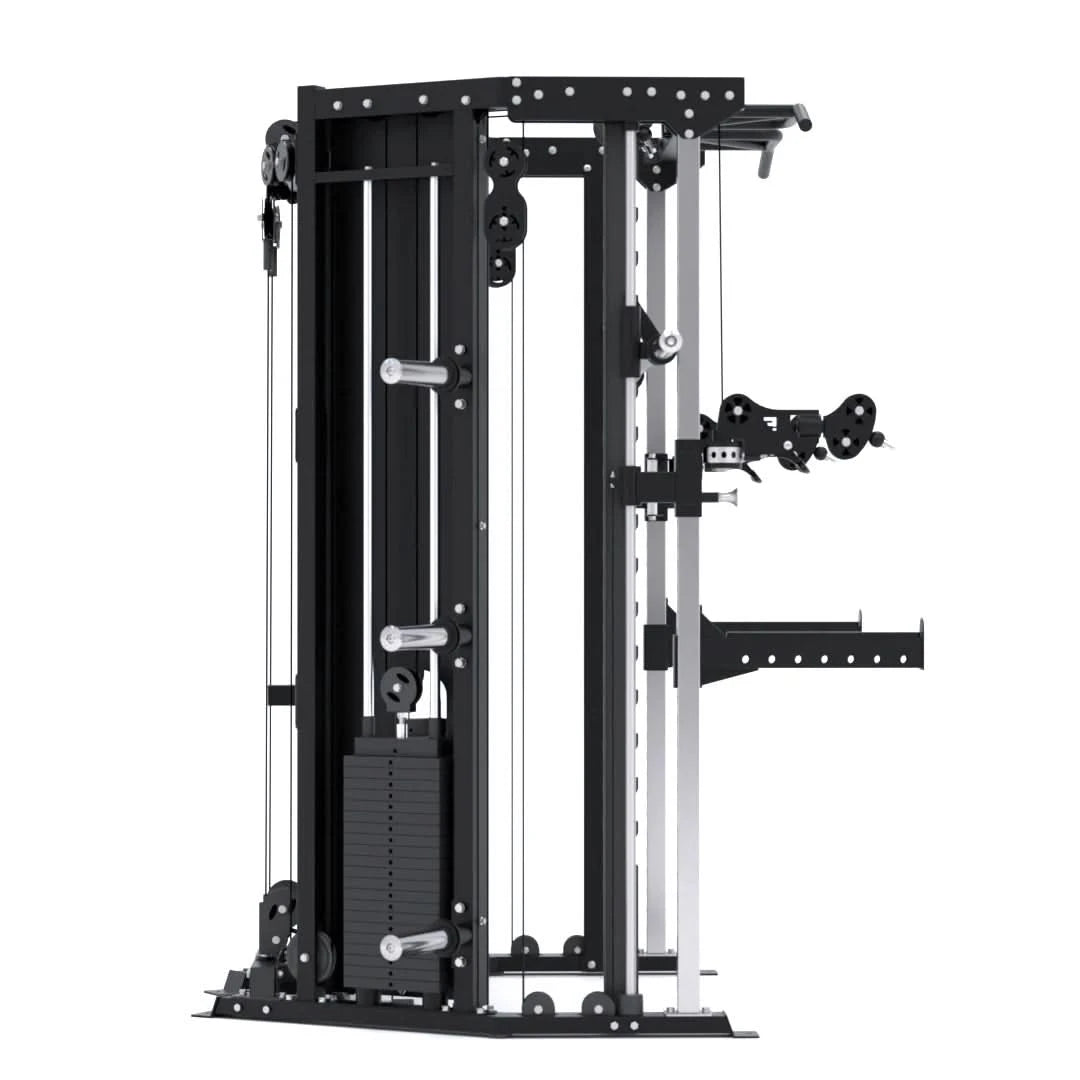Force USA C10 All-In-One Trainer – Multifunctional Smith Machine, Power Rack & Cable Pulley System