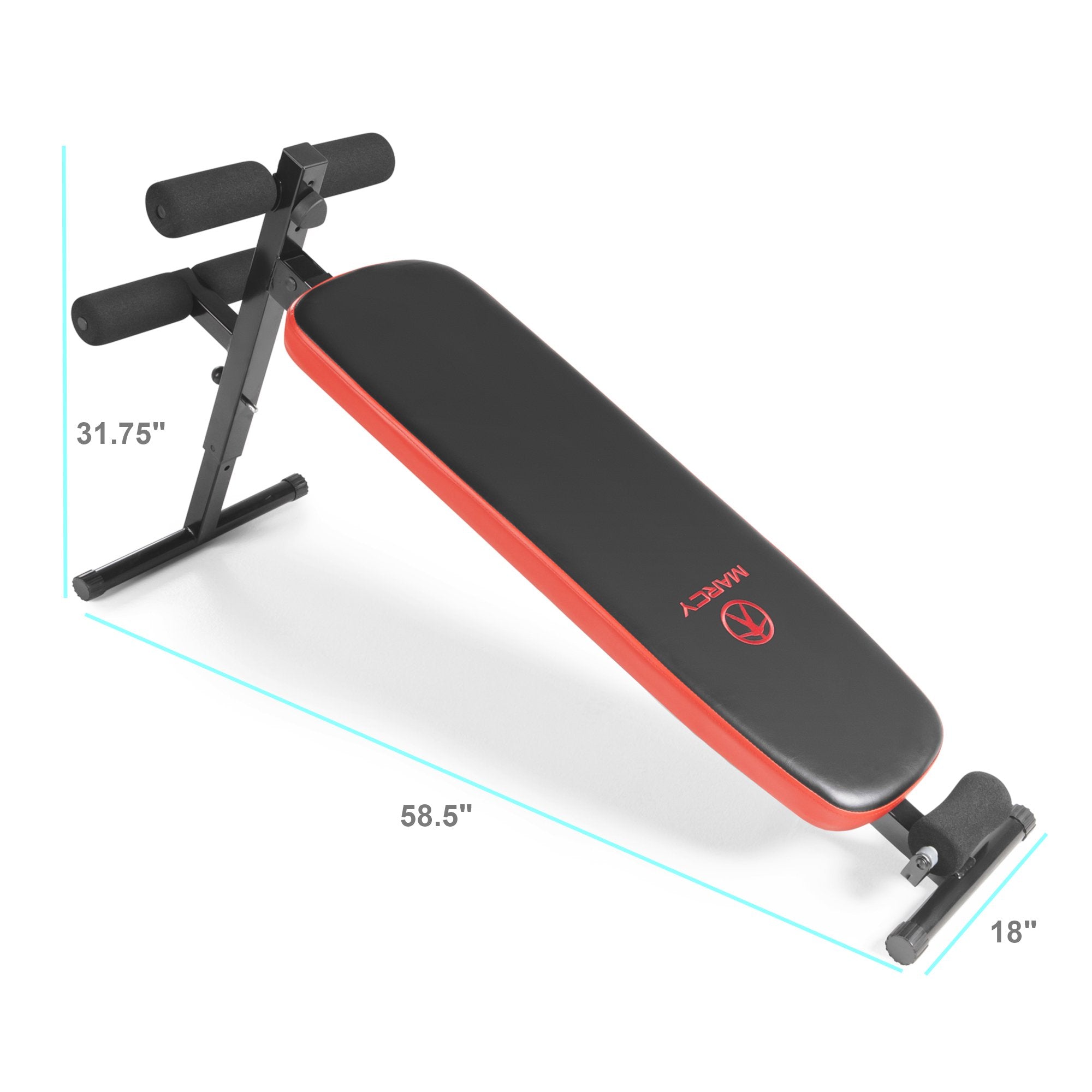 Marcy SB‑4606 Folding Utility Slant Board – Headrest Bench UAE