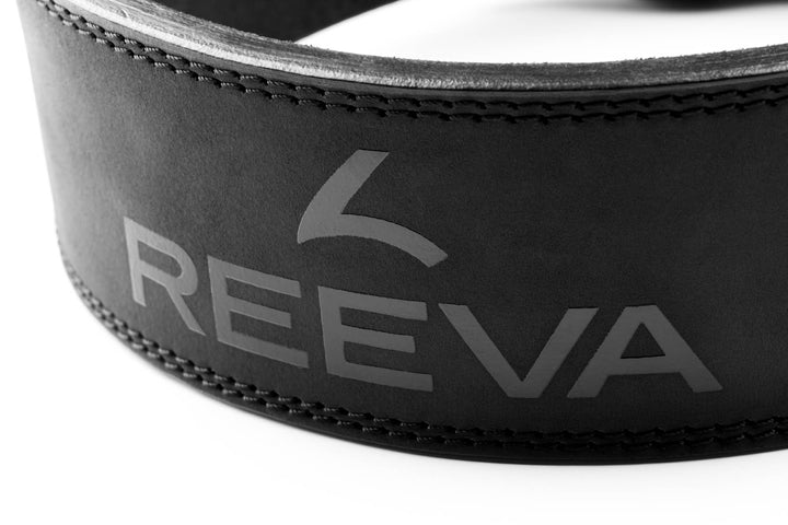 Reeva Buffalo Leather Lifting Belt with Stainless Steel Buckle (10MM)
