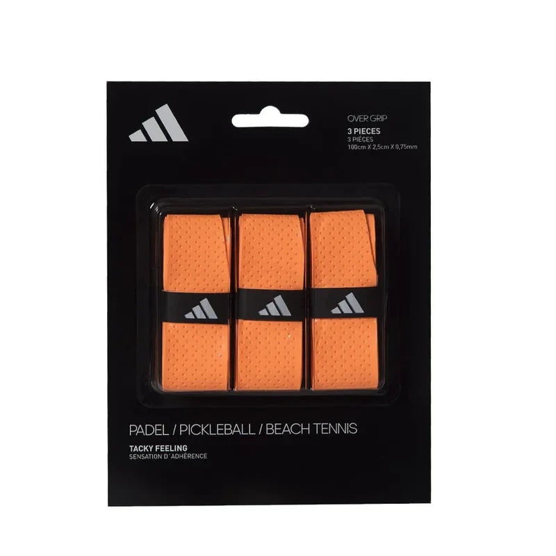 Adidas Padel Overgrip 3 Pack, Perforated Orange